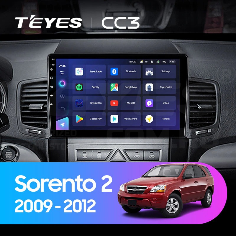 Штатная магнитола Teyes CC3 432 Kia Sorento 2 XM 2009-2012 Тип-A 35900₽