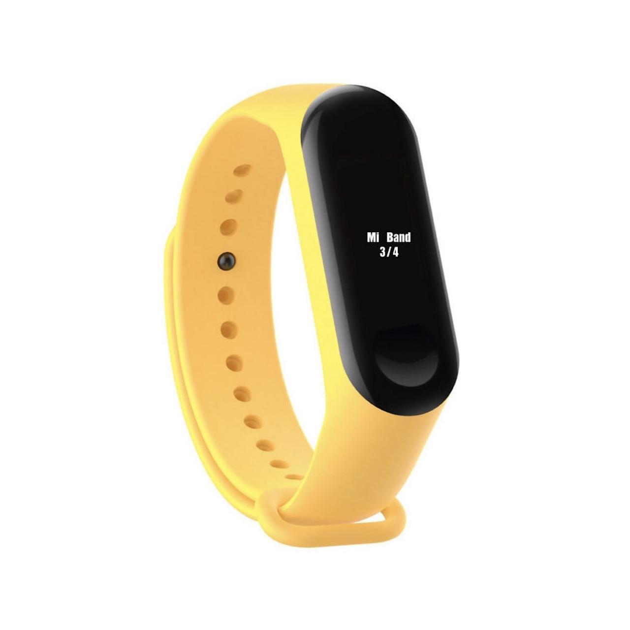 Ремешок для фитнес-браслета Xiaomi Mi Band 3 / 4 Желтый