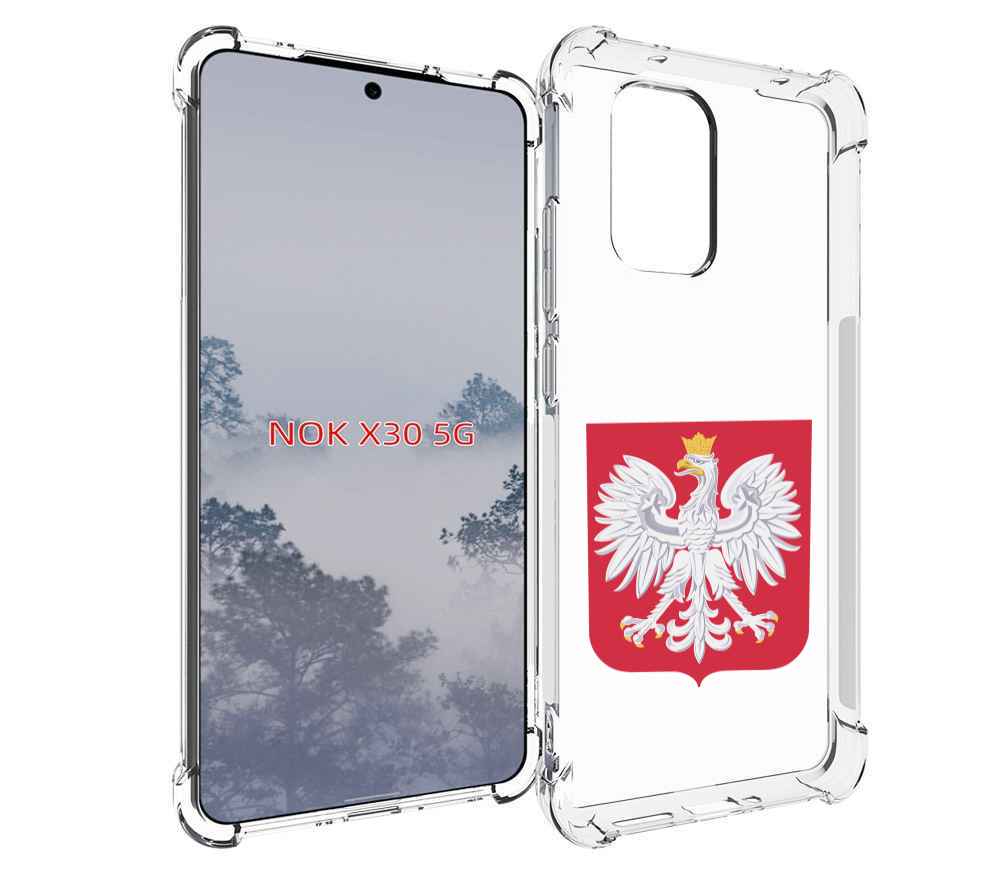 

Чехол MyPads герб-польши для Nokia X30 5G, Tocco