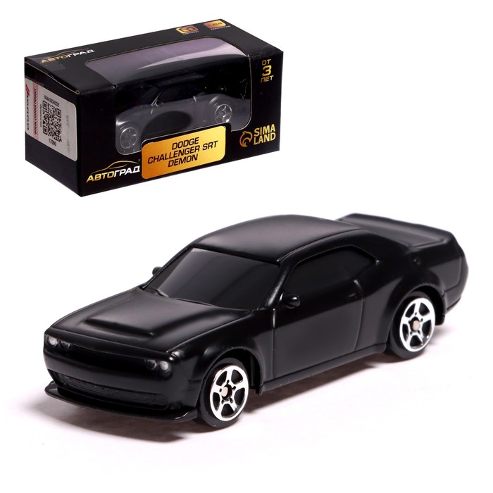 

Машина металлическая Автоград DODGE CHALLENGER SRT DEMON, 1:64, чёрный 7335837, Разноцветный, 7335837-1