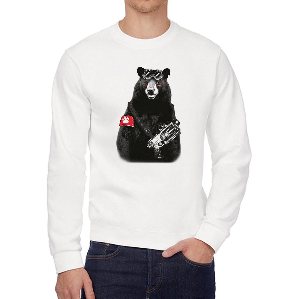 

Свитшот унисекс CoolPodarok W015858 белый 54 RU, 4W015858