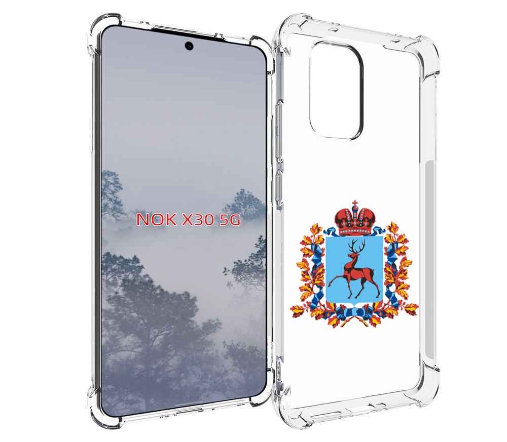 

Чехол MyPads герб-нижегородская-область для Nokia X30 5G, Tocco