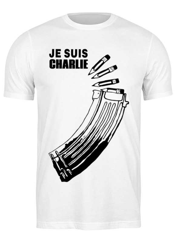 

Футболка мужская Printio Je suis charlie (я шарли) 661049 белая M, Белый, Je suis charlie (я шарли) 661049