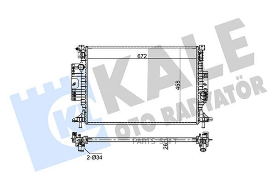 

Радиатор Ford C-MAX II/Focus III/Focus III Turnier 13>19 KALE 354265