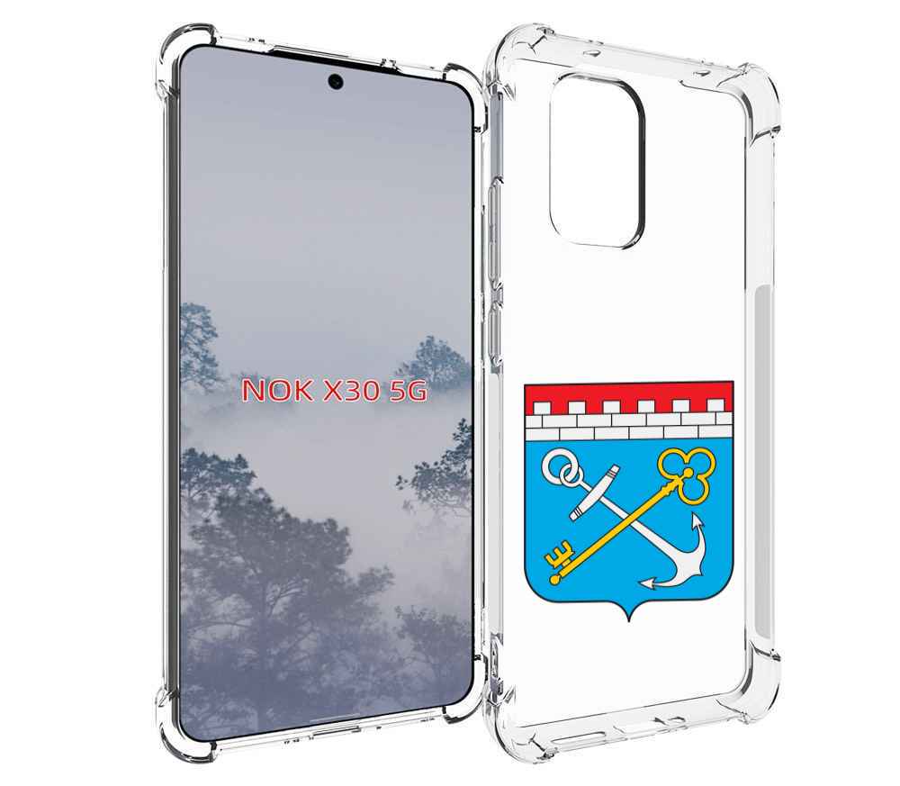 

Чехол MyPads герб-ленинградская-область-питер для Nokia X30 5G, Tocco
