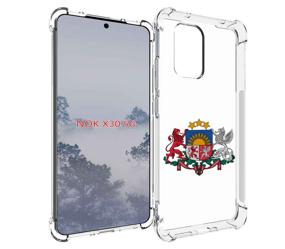 

Чехол MyPads герб-латвии для Nokia X30 5G, Tocco