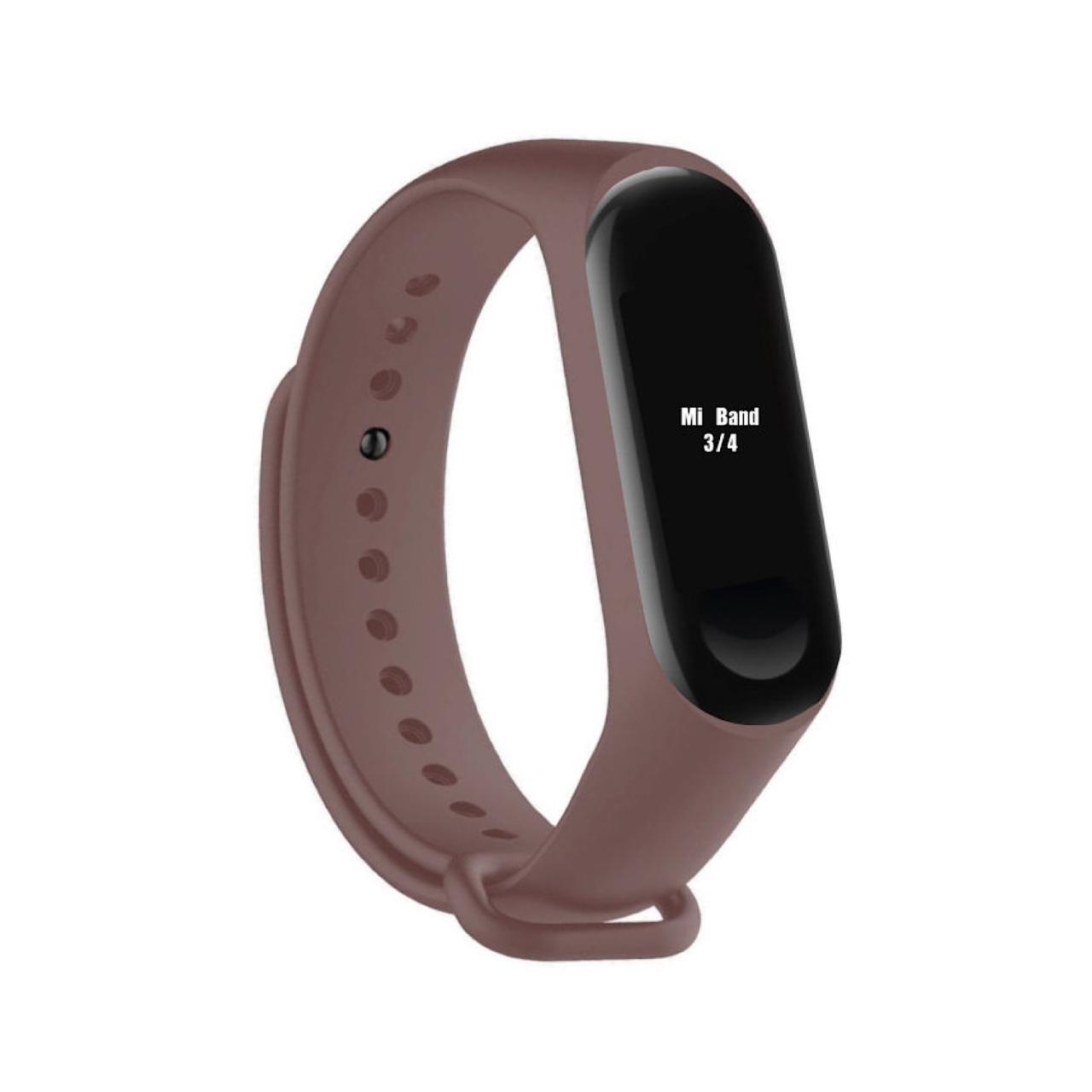 

Ремешок для фитнес-браслета Xiaomi Mi Band 3 / 4 Коричневый, для фитнес-браслета Xiaomi Mi Band 3 / 4