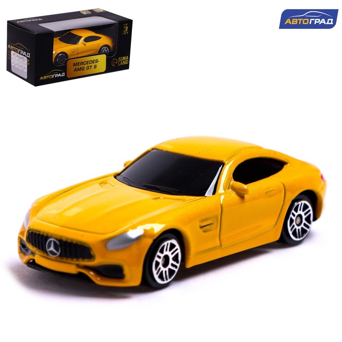 Машина металлическая Автоград MERCEDES-AMG GT S, 1:64, жёлтый 7153008