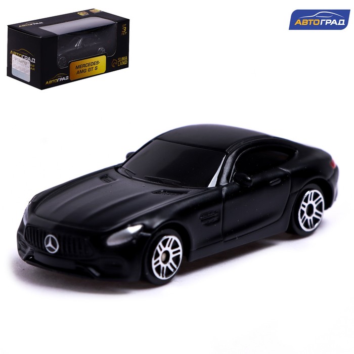 Машина металлическая Автоград MERCEDES-AMG GT S, 1:64, чёрный матовый 7153007