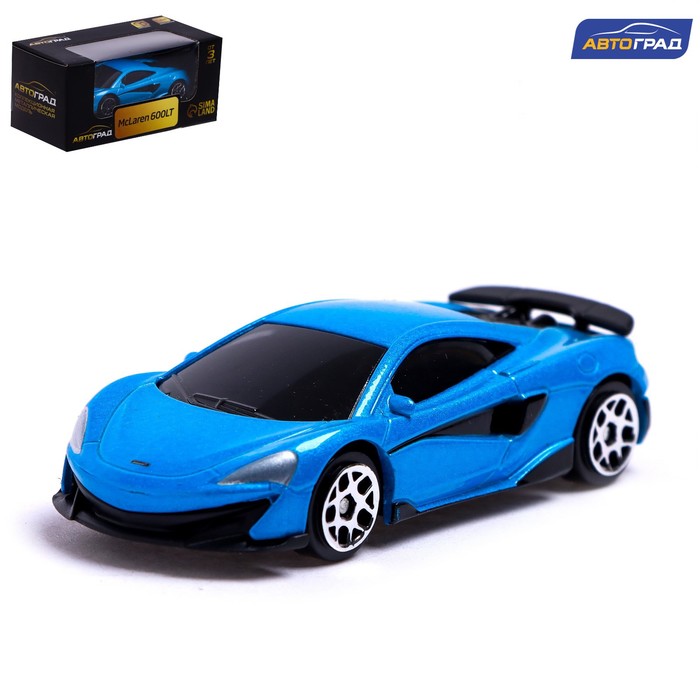 Машина металлическая Автоград McLaren 600LT, 1:64, синий 7153004 1 36 mclaren 600lt 650s alloy diecast model car collection xmas gift office home ornaments kids scale children toys for boys