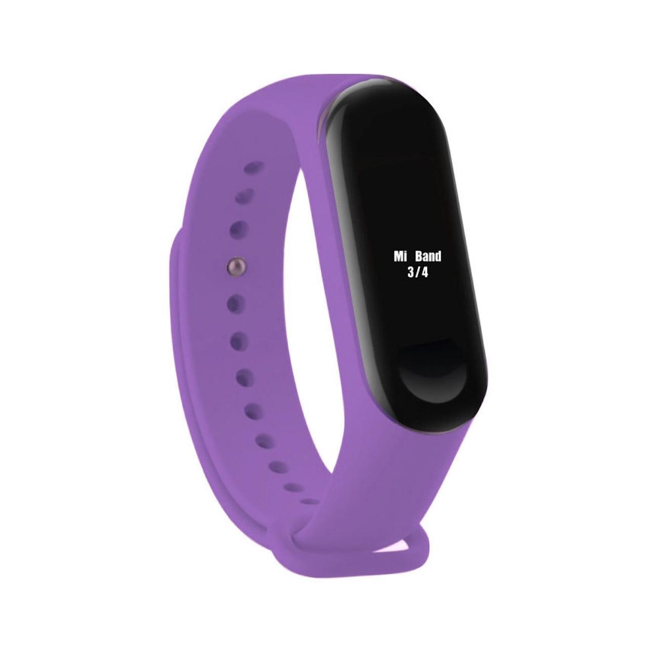 

Ремешок для фитнес-браслета Xiaomi Mi Band 3 / 4 Фиолетовый, для фитнес-браслета Xiaomi Mi Band 3 / 4