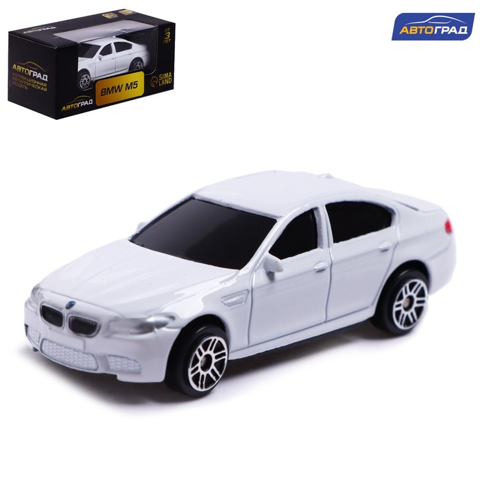 фото Машина металлическая автоград bmw m5,1:64, белый 7152987