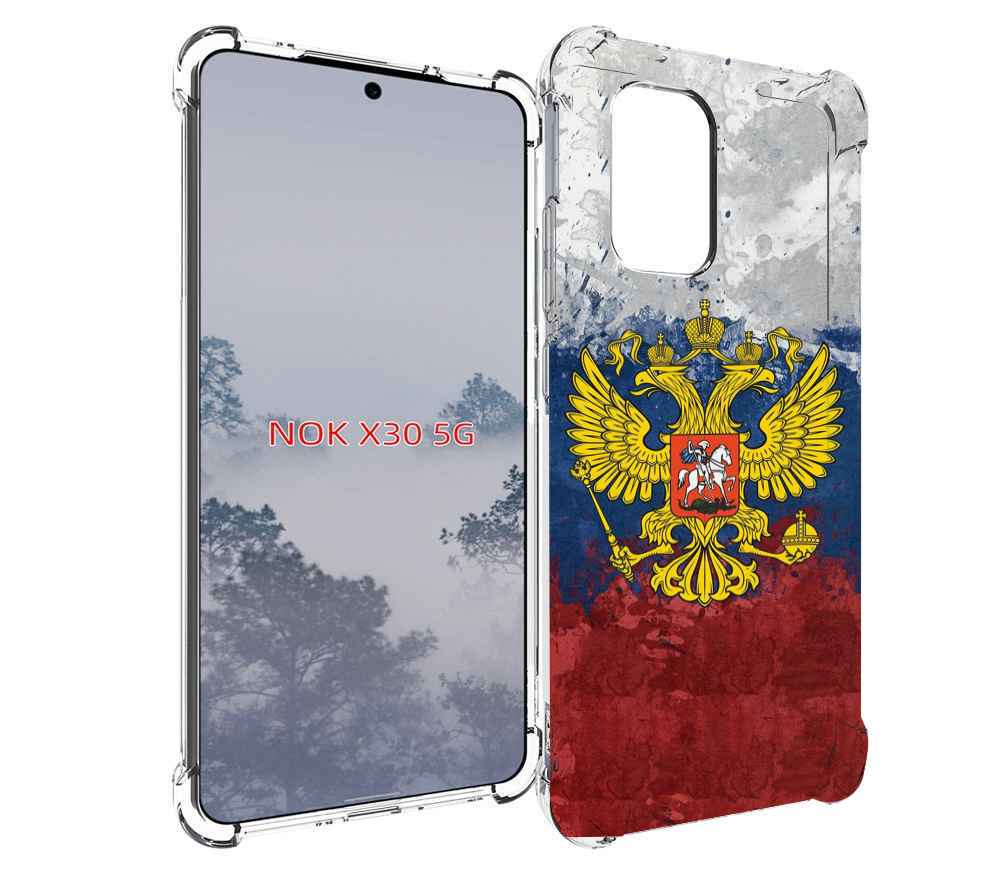 

Чехол MyPads герб-России для Nokia X30 5G, Tocco
