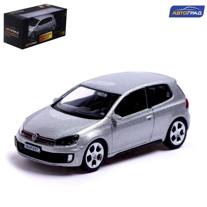 Машина металлическая Автоград VOLKSWAGEN GOLF GTI, 1:43, серебро 7152977 whatskey fob case for skoda octavia for seat leon ibiza altea for volkswagen vw mk4 6 golf 4 5 7 3 button key pad