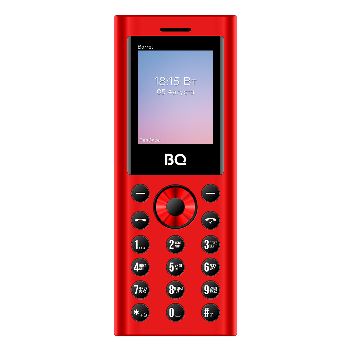 

Мобильный телефон BQ 1858 Barrel Red+Black, 1858 Barrel