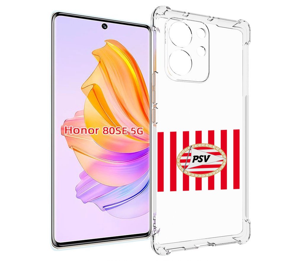 

Чехол MyPads фк псв голландия мужской для Honor 80 SE, Прозрачный, Tocco