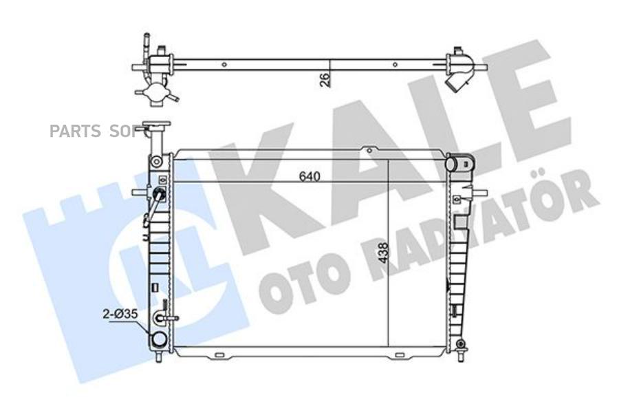 

346140 Радиатор Системы Охлаждения Hyundai Tucson, Kia Sportage 2.0/2.7 04>