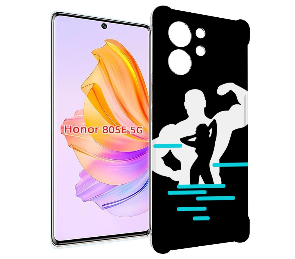 

Чехол MyPads фитнес-тренировка для Honor 80 SE, Прозрачный, Tocco