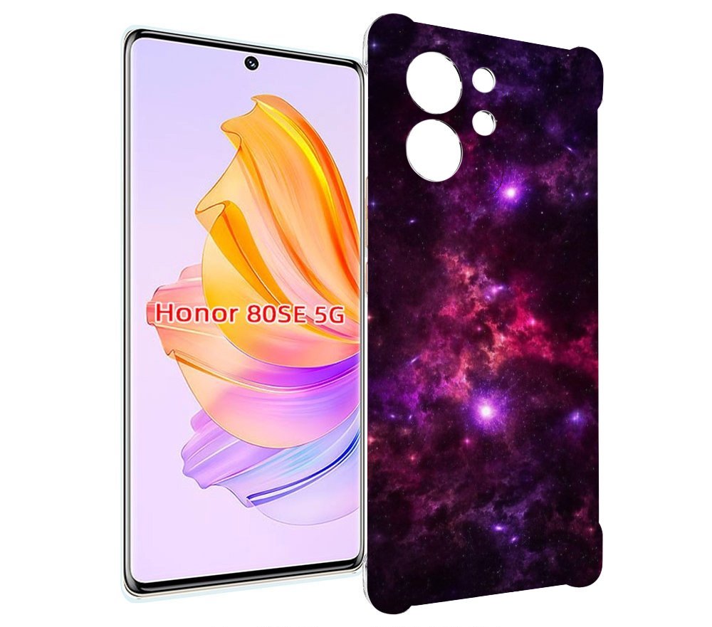

Чехол MyPads фиолетовый-космос-с-облаками для Honor 80 SE, Прозрачный, Tocco
