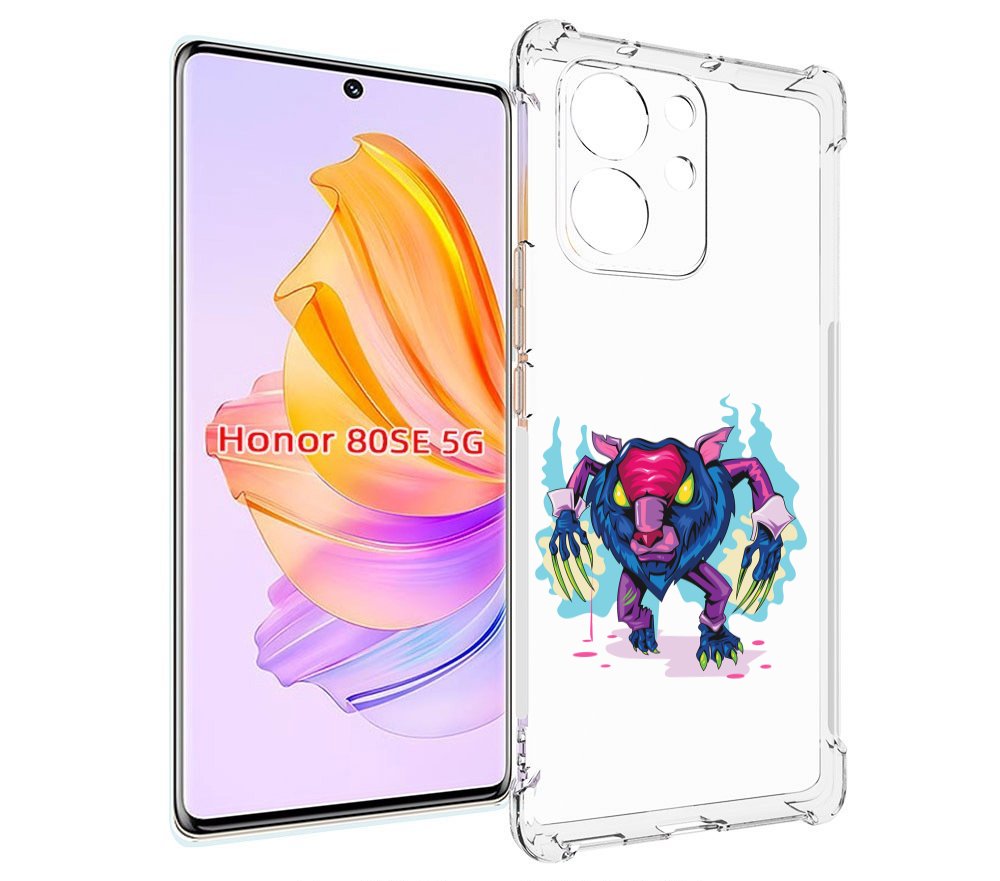 

Чехол MyPads фиолетовая-россомаха для Honor 80 SE, Прозрачный, Tocco