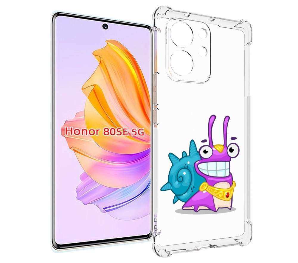 

Чехол MyPads улитка-принц для Honor 80 SE, Прозрачный, Tocco