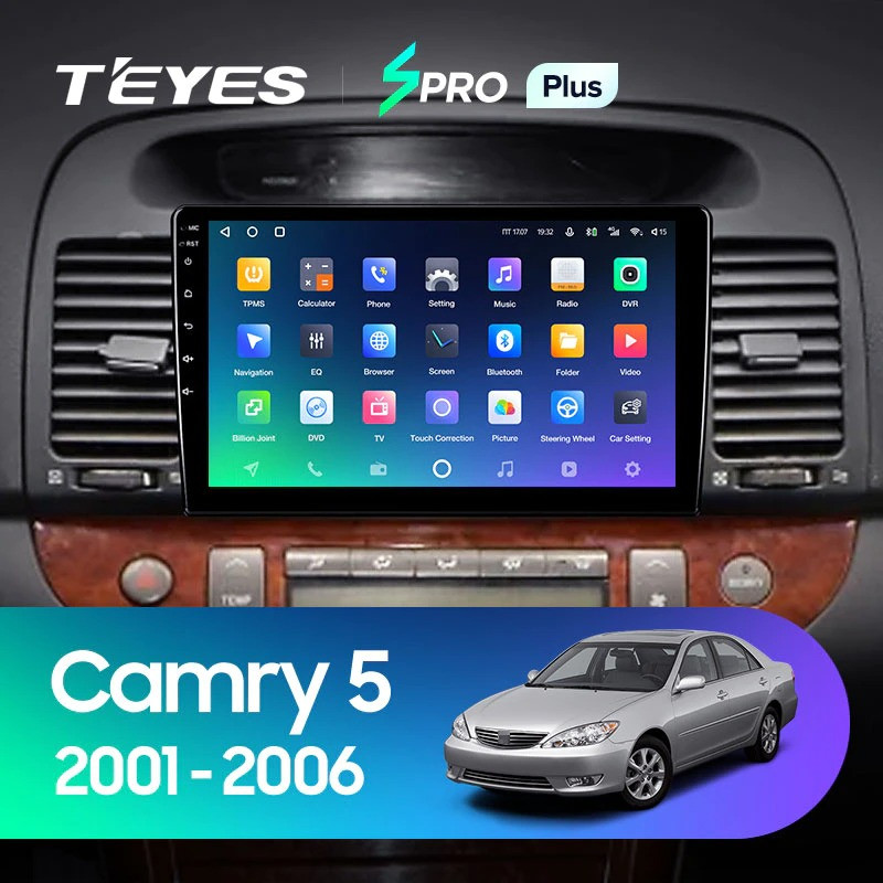 Штатная магнитола Teyes SPRO Plus 432 Toyota Camry 5 XV 30 2001-2006 Тип-B 3404000₽