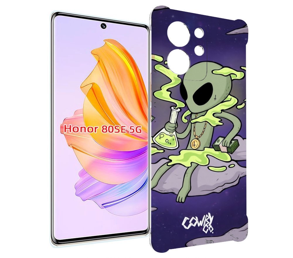 

Чехол MyPads токсичный инопланетянин для Honor 80 SE, Прозрачный, Tocco