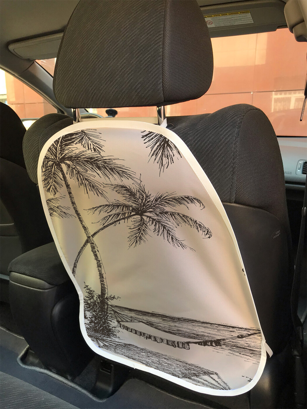 фото Накидка на спинку сиденья joyarty гамак под пальмами, 45х62