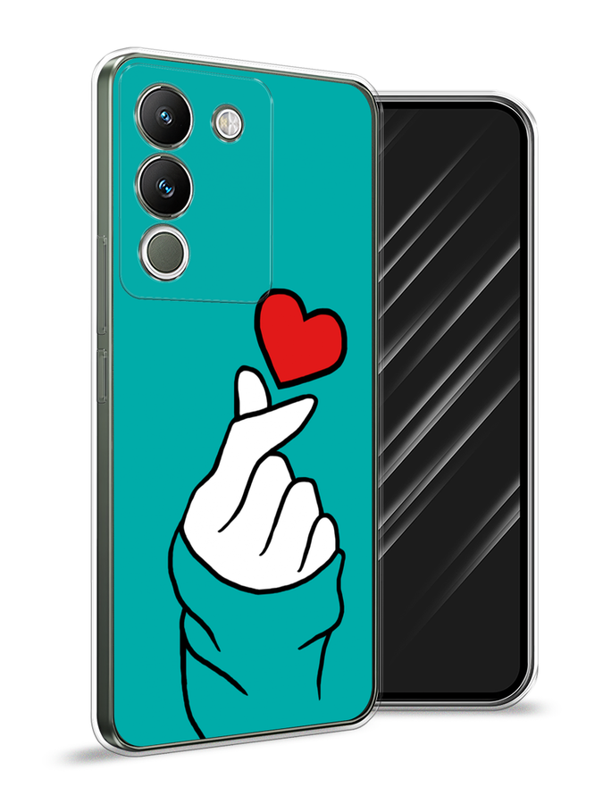 

Чехол Awog на Vivo V29e 5G "Маленькое сердечко", Голубой;белый;красный, 269650-1