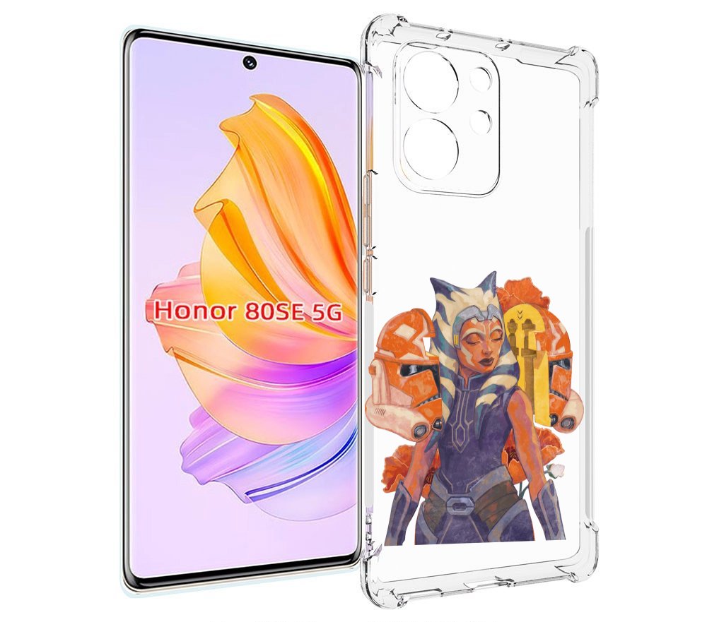 

Чехол MyPads тогрута-асока-тано для Honor 80 SE, Прозрачный, Tocco