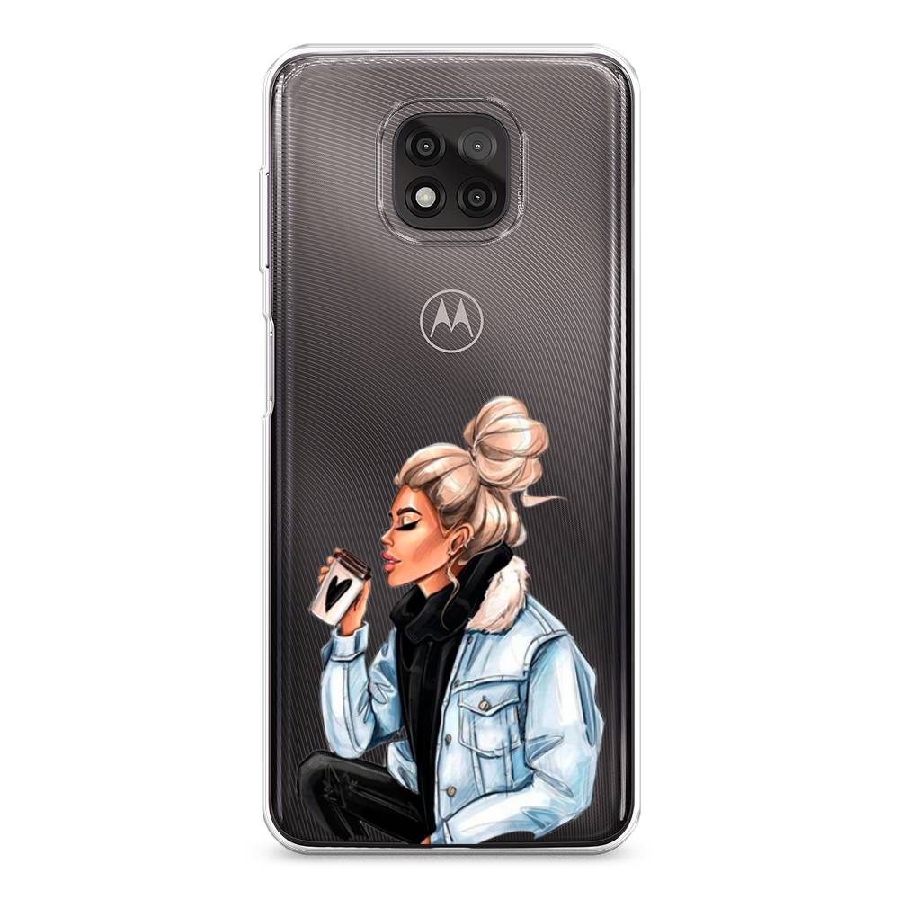 

Чехол Awog на Motorola Moto G Power 2021 "Cute girl", Разноцветный, 242750-7