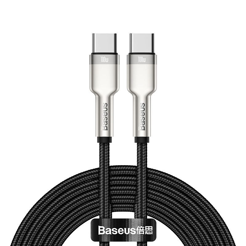 Дата-кабель Baseus, CATJK-D01, Type-C to Type-C, 100W, 2м черный