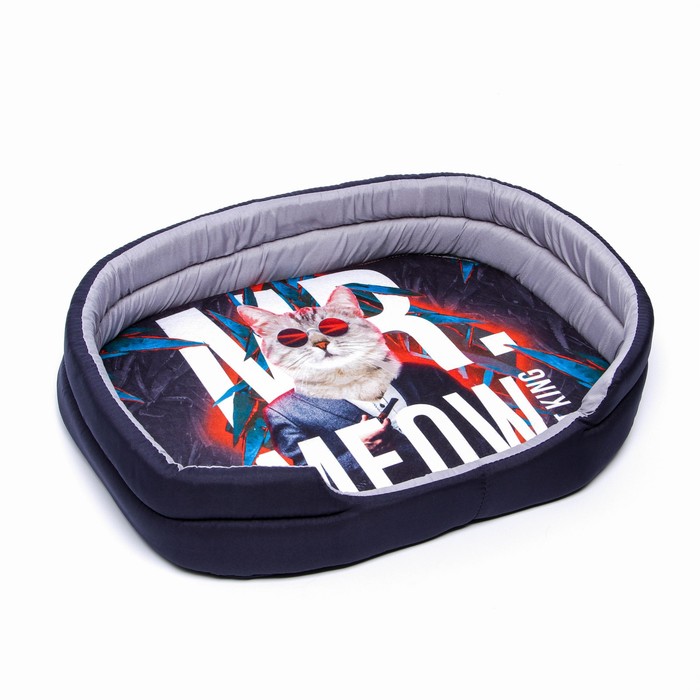 

Лежанка овальная Cat king 43х32х9.5 см