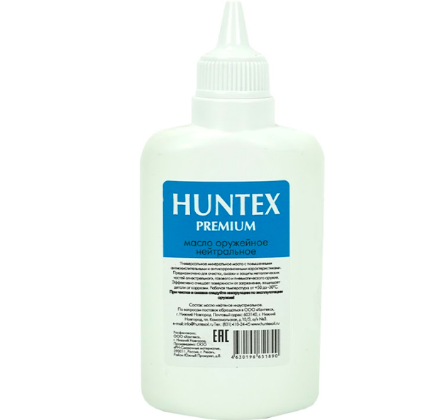 Масло оружейное Huntex premium нейтральное, 100 мл