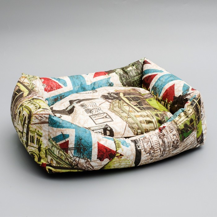 

Лежанка мягкая 45 х 35 х 13 см, мебельная ткань, микс цветов