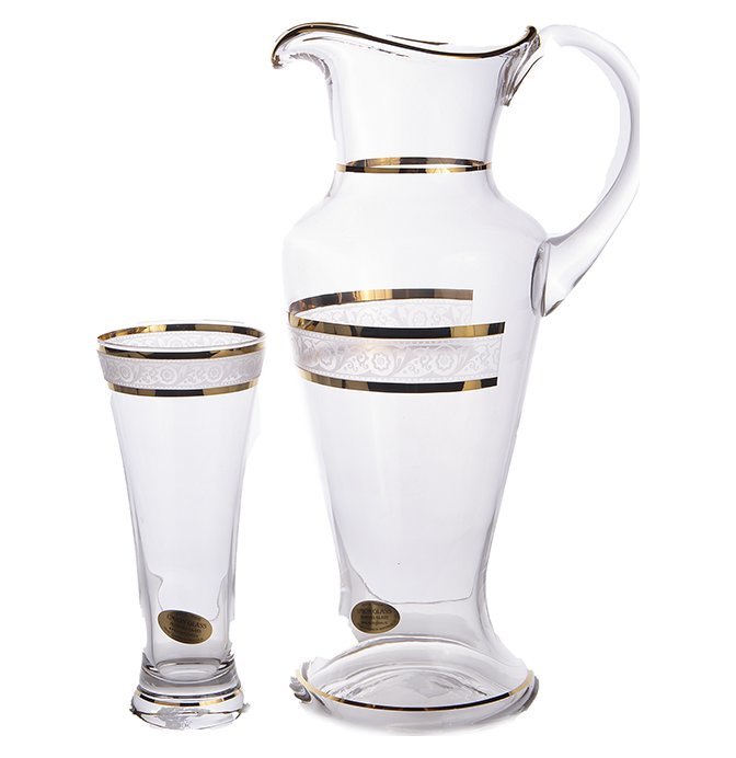 

Набор для воды 7 предметов UNION GLASS "Иксовка, Цветочный кант, золото", 159544