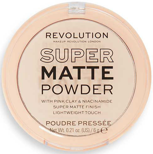 фото Матирующая пудра для лица revolution makeup super matte pressed powder translucent makeup revolution