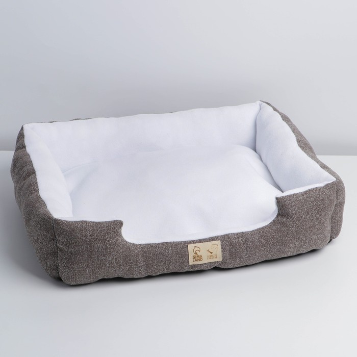 

Лежанка для кошек и собак серая, 55х45х11 см