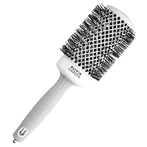 Термобрашинг для укладки волос EXPERT BLOWOUT SHINE WhiteGrey 55 мм термобрашинг olivia garden expert blowout speed xl wavy bristles white