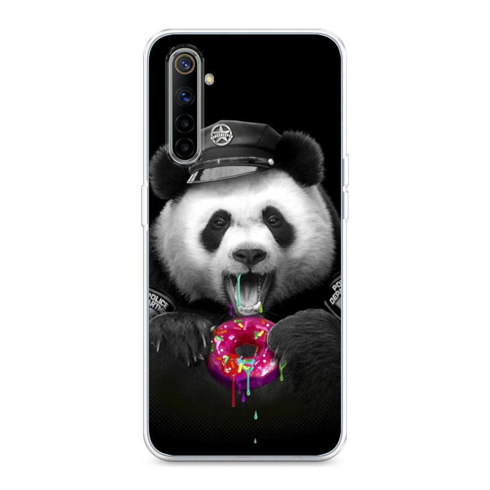 

Чехол Awog на Realme 6 "Панда police", Разноцветный, 252750-2