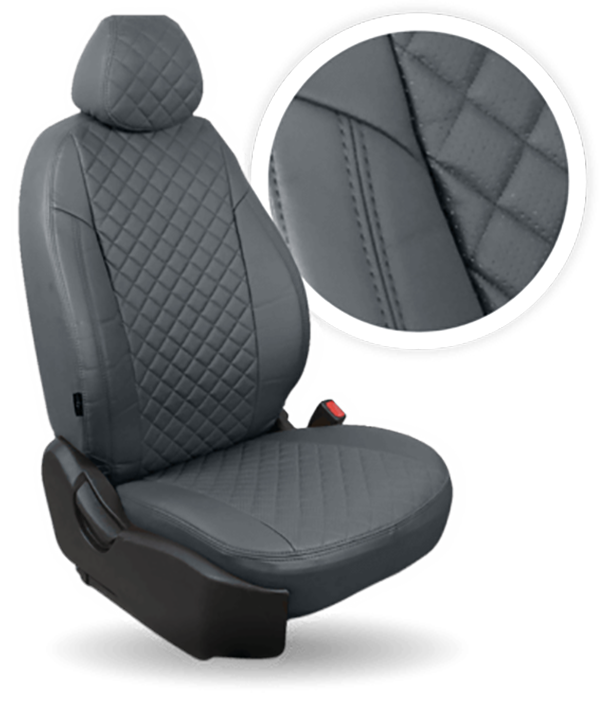 

Авточехлы Автопилот Ford Focus II Comfort Ромб / Серый + Серый