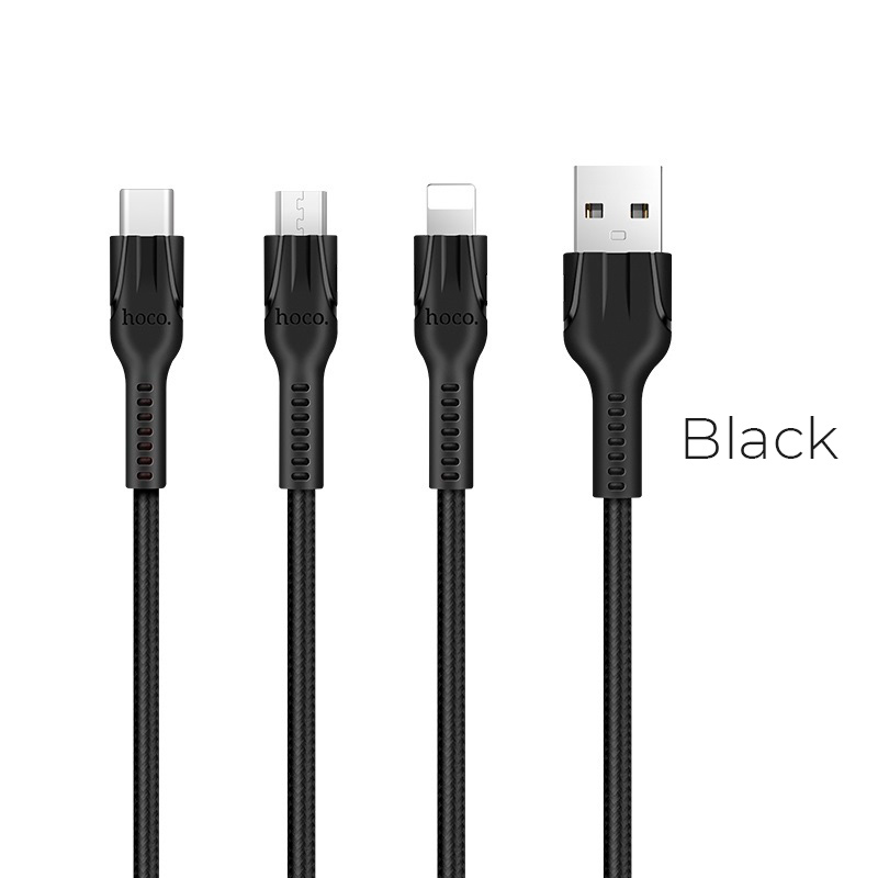 фото Кабель usb - usb hoco 1 м черный