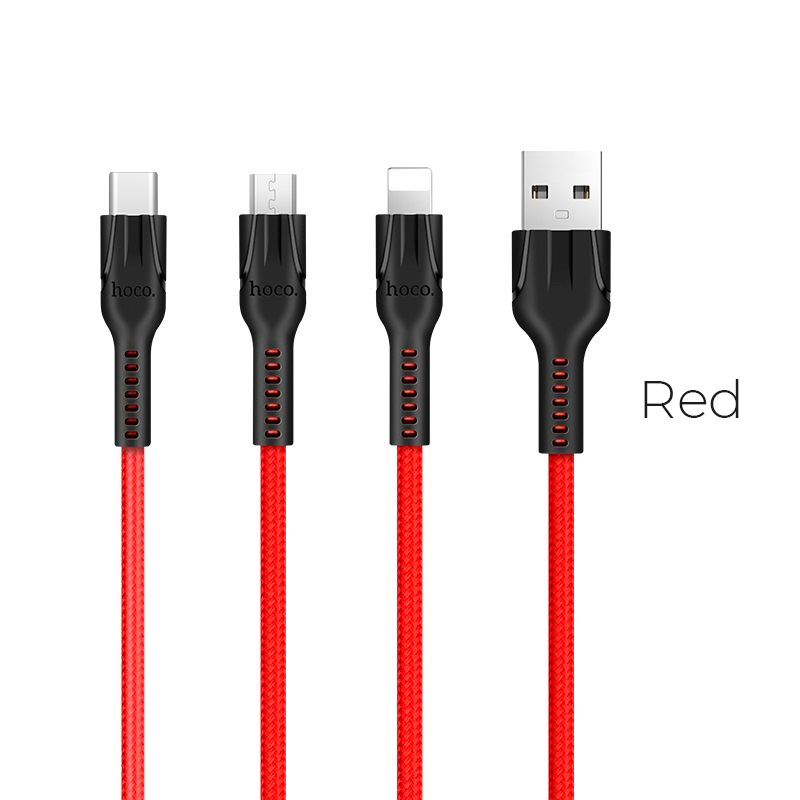 

Кабель usb - usb Hoco 1 м красный