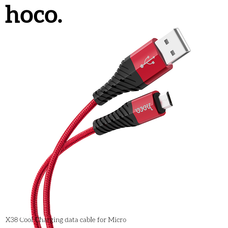 фото Кабель usb - usb hoco 1 м красный