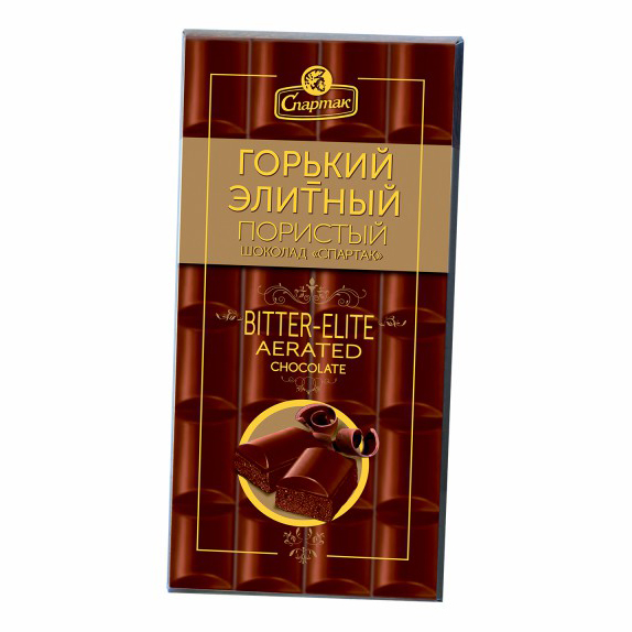 Шоколад Спартак горький элитный пористый 70 г