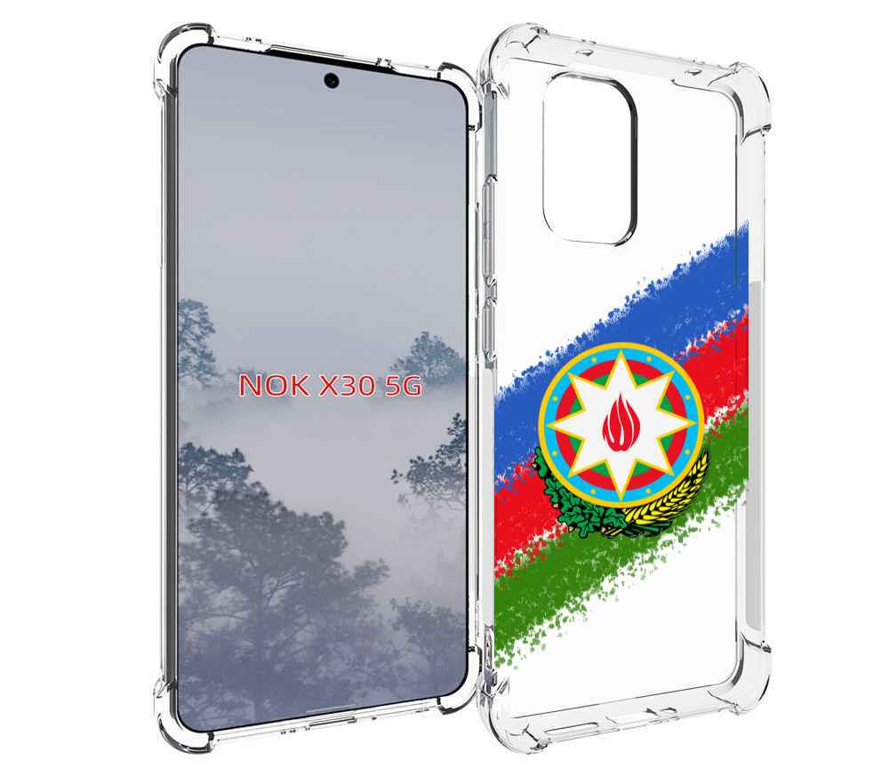 

Чехол MyPads герб флаг Азербайджана для Nokia X30 5G, Tocco