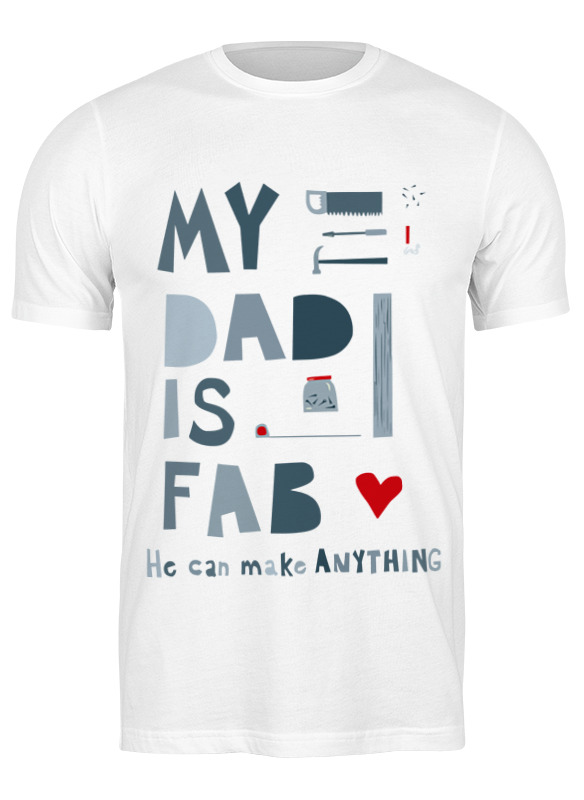 

Футболка мужская Printio Мой отец потрясающий (my dad is fab) 656458 белая M, Белый, Мой отец потрясающий (my dad is fab) 656458