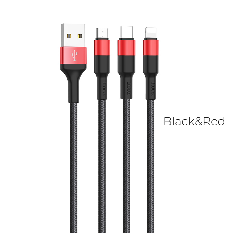 фото Кабель usb - usb hoco 1 м черный