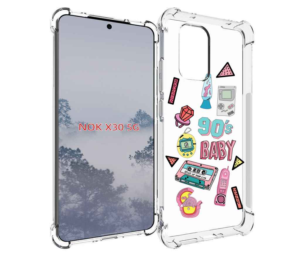 

Чехол MyPads гаджеты-90х для Nokia X30 5G, Tocco