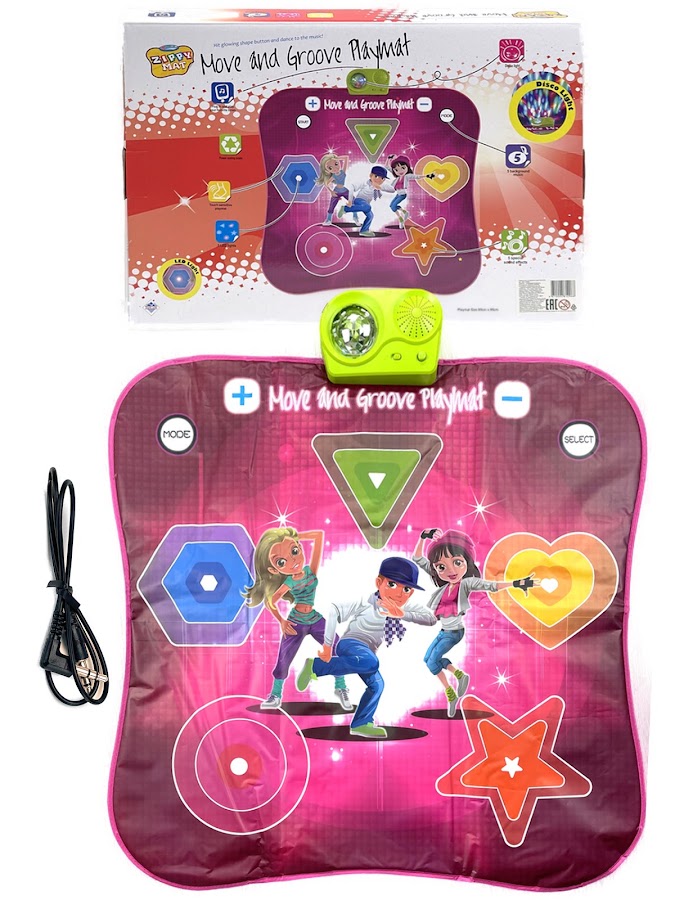 фото Музыкальный коврик интерактивный iq game baby mat музыка, с дисплеем,город игр gn-12582